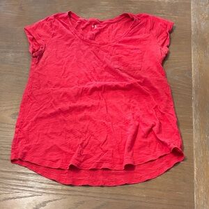 GAP Vivid Red Short Sleeve Tee